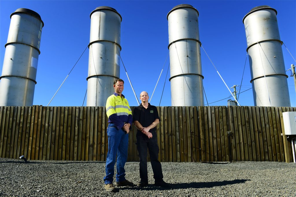 Remondis operational superintendent Andrew Sultmann (left) and LMS operations manager Lyle Mander. Remondis operational superintendent Andrew Sultmann (left) and LMS operations manager Lyle Mander.