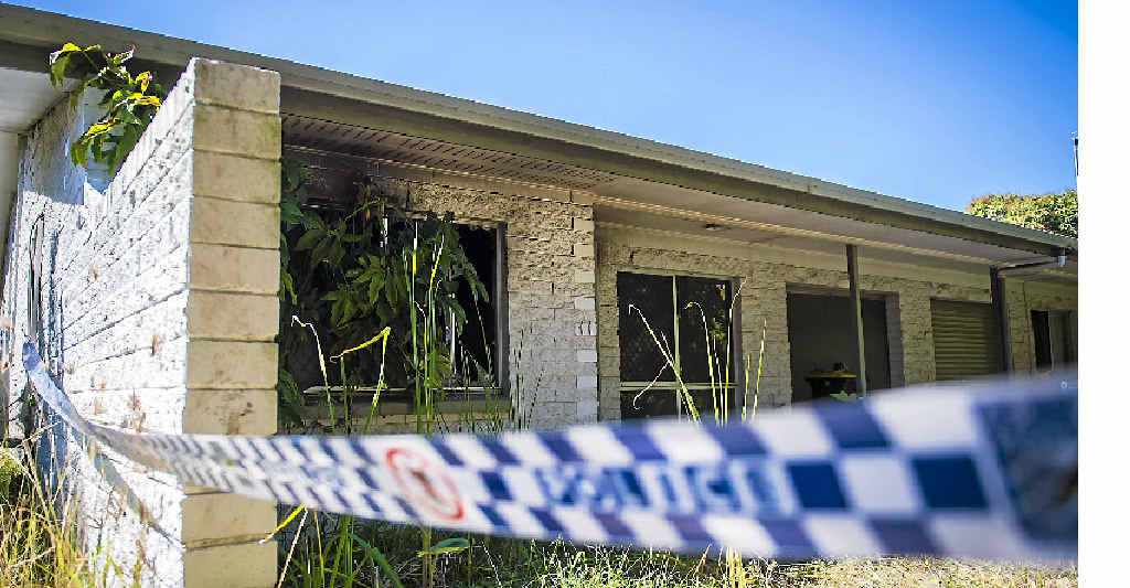 SUSPICIOUS: Fire damage to a Yarroon Street property in Gladstone. SUSPICIOUS: Fire damage to a Yarroon Street property in Gladstone.