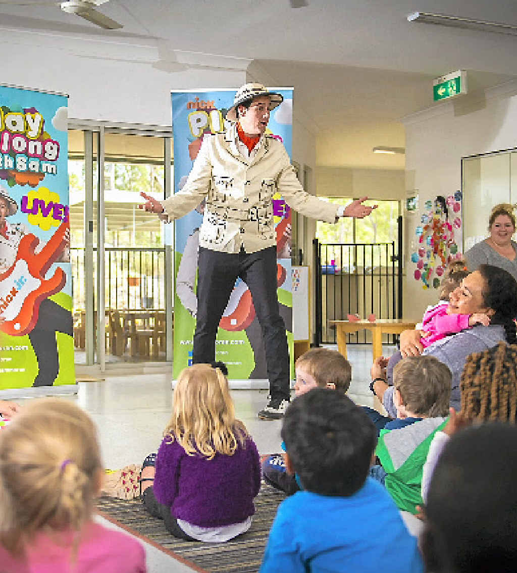 SPECIAL GUEST: Nickelodeon’s Play along with Sam at the C and K Community Daycare Centre. SPECIAL GUEST: Nickelodeon’s Play along with Sam at the C and K Community Daycare Centre.
