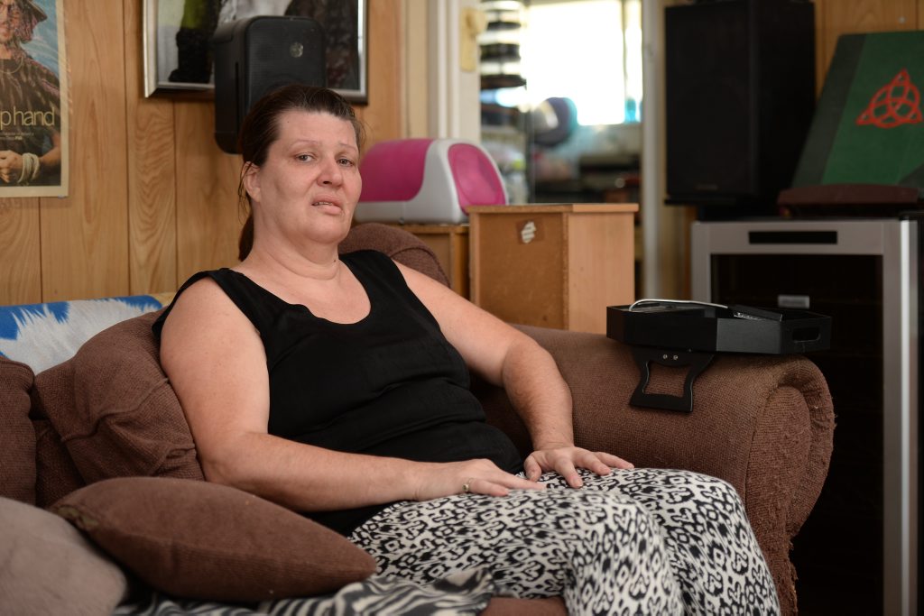 Dianne Barnett robbed on Sunday as she sat at home watching movies. Photo Allan Reinikka / The Morning Bulletin Dianne Barnett robbed on Sunday as she sat at home watching movies. Photo Allan Reinikka / The Morning Bulletin