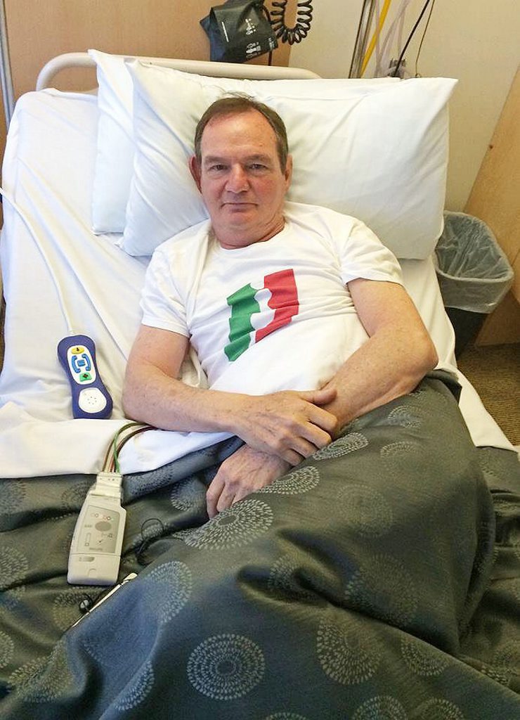 NO REST: Paul Pisasale in St Andrew’s Hospital. NO REST: Paul Pisasale in St Andrew’s Hospital.