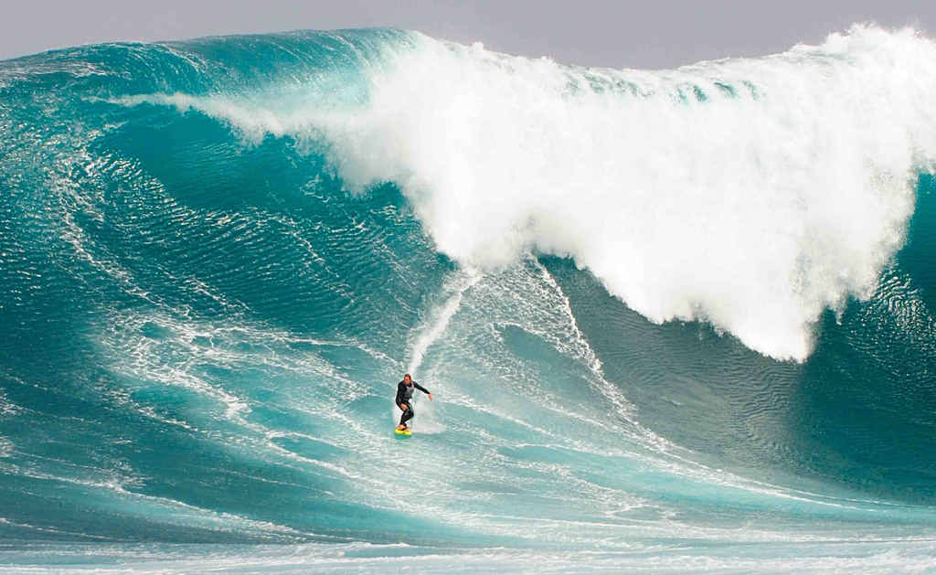 RAW NATURE: Big-wave riders like Sunshine Coast’s Mark Visser dice with death every time they hit the water. RAW NATURE: Big-wave riders like Sunshine Coast’s Mark Visser dice with death every time they hit the water.