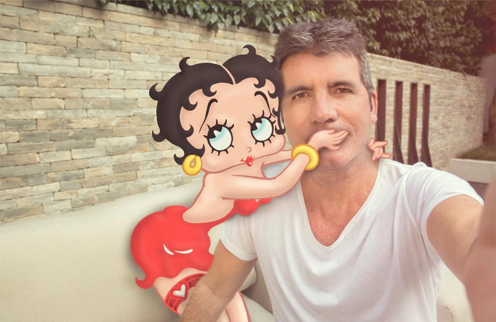 Simon Cowell and Betty Boop Simon Cowell and Betty Boop