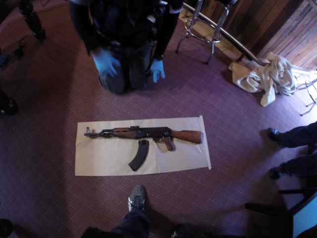 A semi-automatic AK47 replica found by police. Photo: Queensland Police Service A semi-automatic AK47 replica found by police. Photo: Queensland Police Service