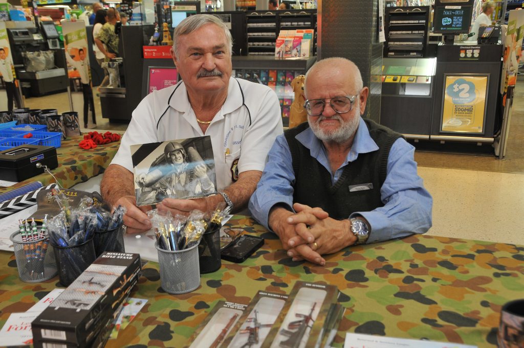 Gladstone Vietnam veterans Russell Tidd and Trevor Davis. Gladstone Vietnam veterans Russell Tidd and Trevor Davis.