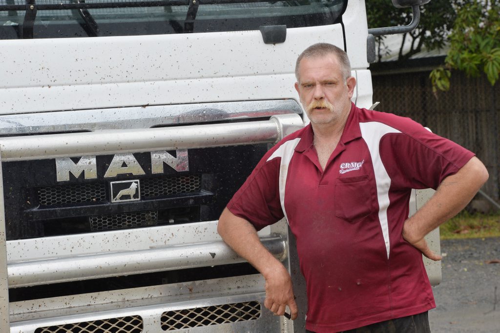 Peter Tully of Craig's Removals received a bravery award. Photo Peter Holt / Daily Mercury Peter Tully of Craig's Removals received a bravery award. Photo Peter Holt / Daily Mercury