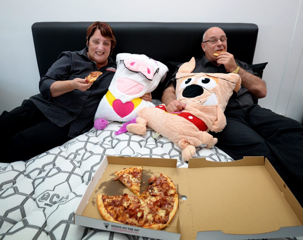 Sleepy's Sue Job and Robert Howlett. Photo Allan Reinikka / The Morning Bulletin Sleepy's Sue Job and Robert Howlett. Photo Allan Reinikka / The Morning Bulletin
