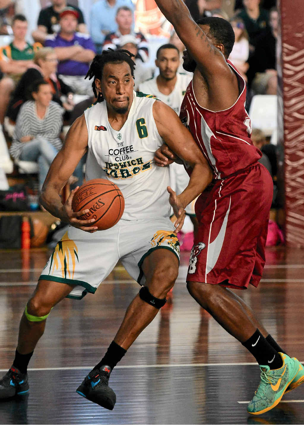 BIG TIME BECKONS: Ipswich Force’s Martin Iti in action against the Bundaberg Bulls. BIG TIME BECKONS: Ipswich Force’s Martin Iti in action against the Bundaberg Bulls.
