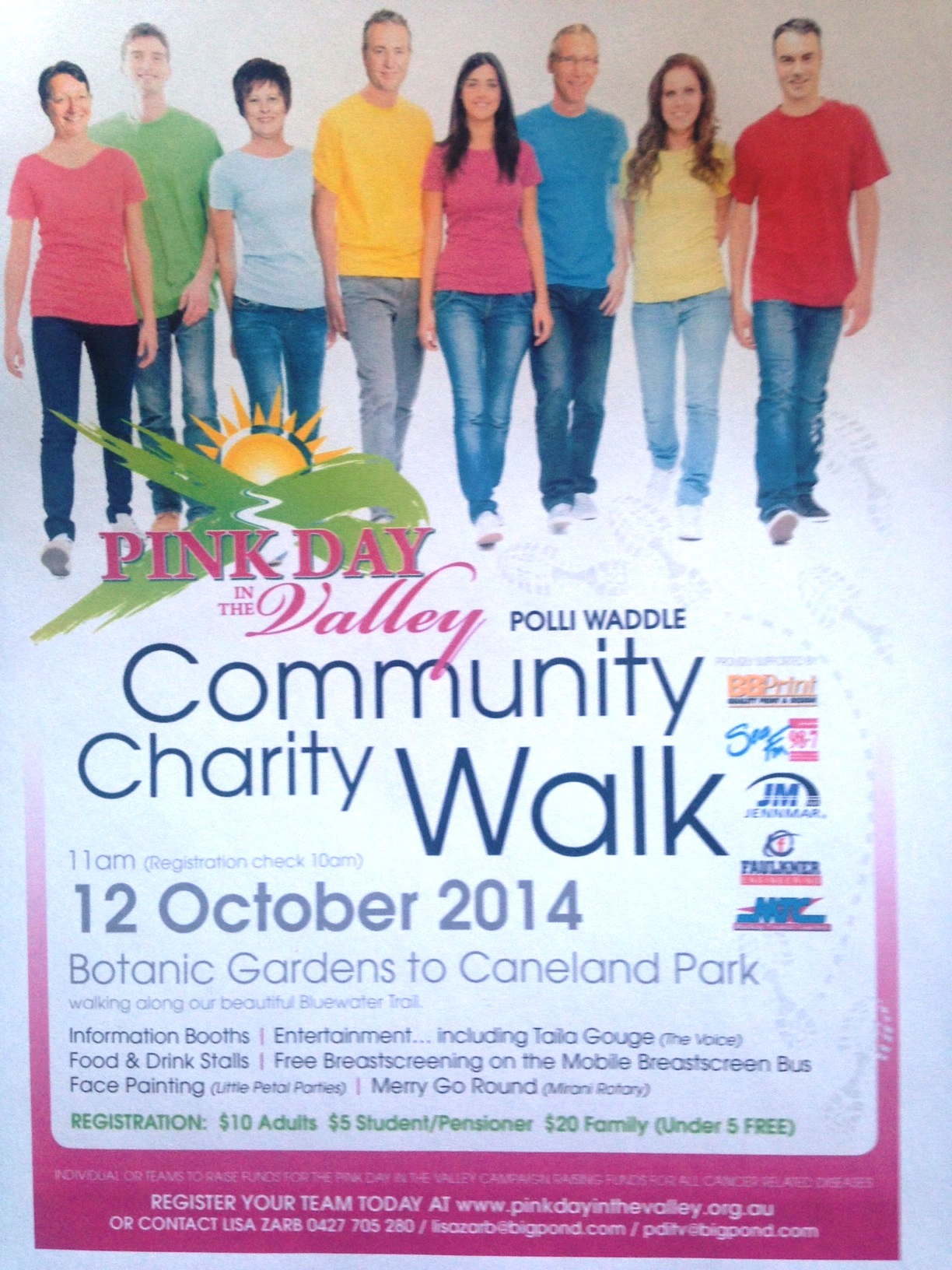 polli waddle community charity walk whats on mackay daily mercury charity walk flyer