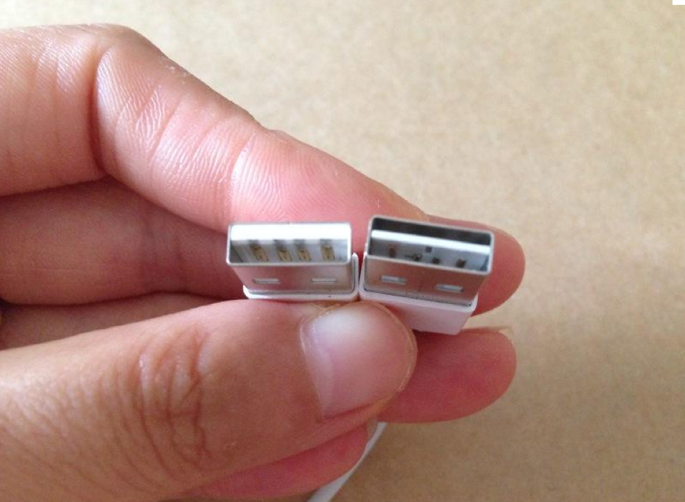This shows a redesigned USB cable that matches an Apple patent from 2013. This shows a redesigned USB cable that matches an Apple patent from 2013.