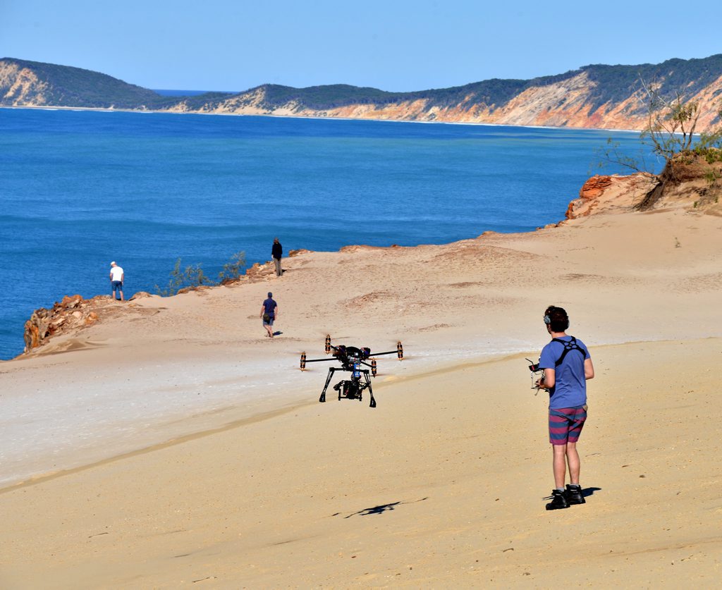 Drones film ad footage on Cooloola and Sunshine Coast Gympie Times