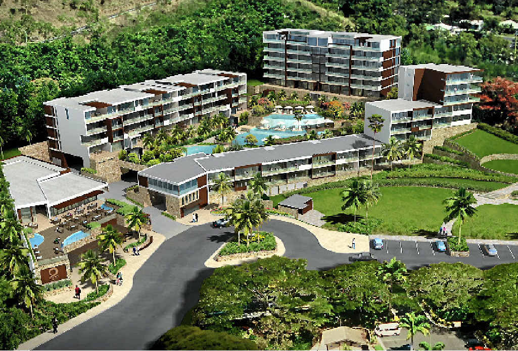 LUXURY: An artist’s impression of the $70 million resort to be built on Shingley Drive. LUXURY: An artist’s impression of the $70 million resort to be built on Shingley Drive.