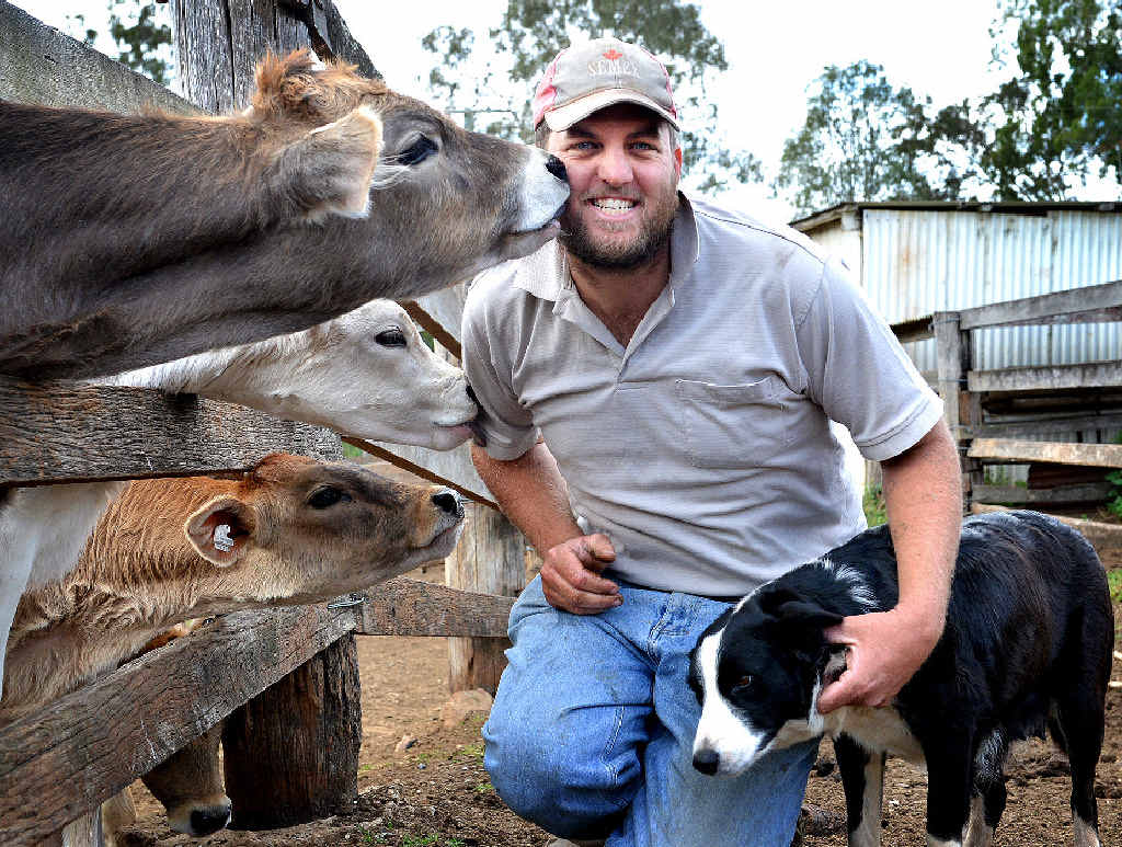 PROBLEM: Mooloo farmer Jim Tomkins with some of the animals he is trying to protect from wild dogs and (right) Deputy Mayor Tony Perrett with one of the free wild dog traps to be given away at a series of workshops next week. PROBLEM: Mooloo farmer Jim Tomkins with some of the animals he is trying to protect from wild dogs and (right) Deputy Mayor Tony Perrett with one of the free wild dog traps to be given away at a series of workshops next week.
