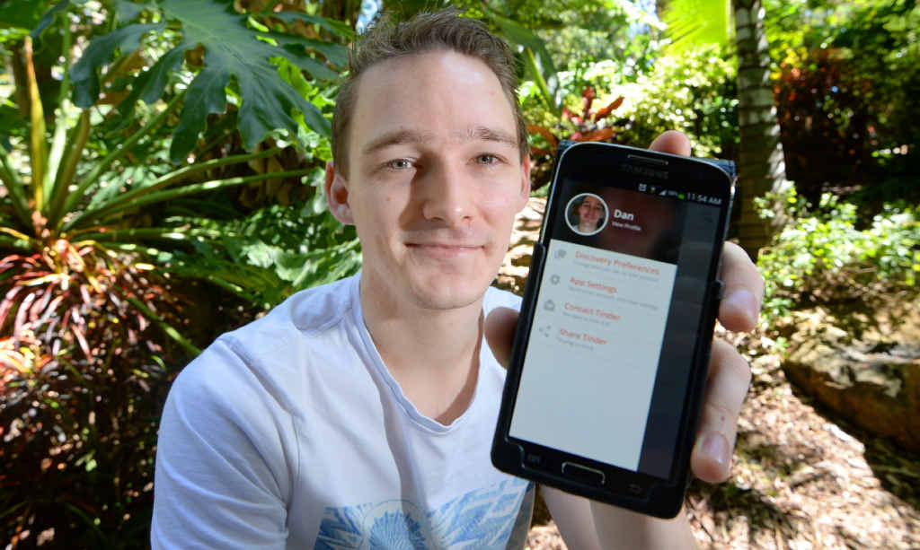DATING ONLINE: Tinder user Dan Harkin says you have to exercise some common sense when using the dating app. DATING ONLINE: Tinder user Dan Harkin says you have to exercise some common sense when using the dating app.