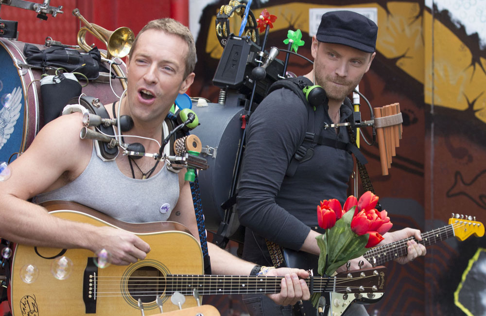 Coldplay's Chris Martin and Jonny Buckland Coldplay's Chris Martin and Jonny Buckland