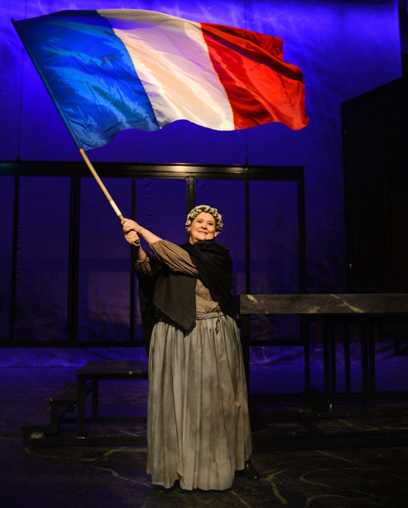 Lisa Bricknell on the set of La Boheme. Photo Allan Reinikka / The Morning Bulletin