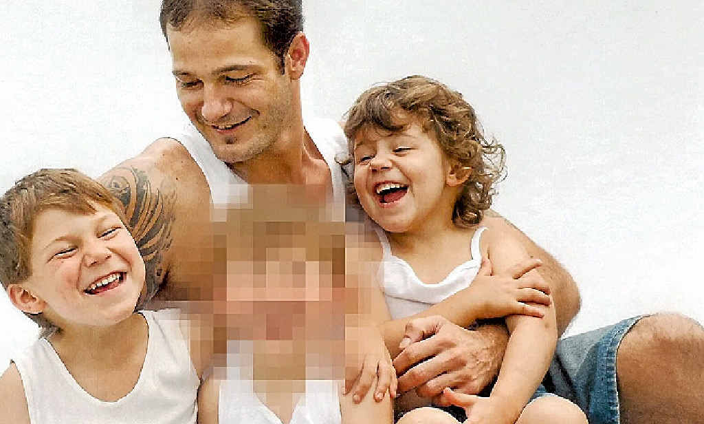 Shaun Zagar, with children (left) Kaleb, 6, and Zara 5. Shaun Zagar, with children (left) Kaleb, 6, and Zara 5.