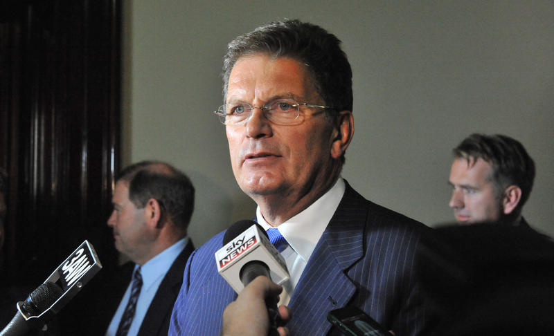 The announcement yesterday shocked the Coalition government and Premier Denis Napthine. The announcement yesterday shocked the Coalition government and Premier Denis Napthine.