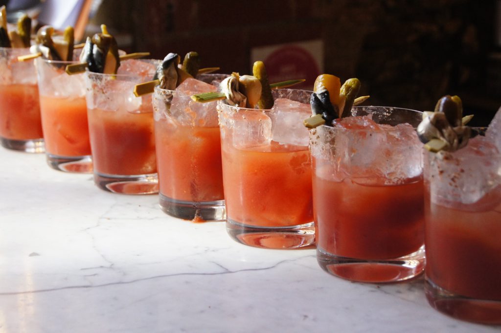Clever Little Tailor owner Crispian Fielke makes Bloody Marys as part of the Tasting Australia food festival in Adelaide. Photo Mara Pattison-Sowden / The Observer Clever Little Tailor owner Crispian Fielke makes Bloody Marys as part of the Tasting Australia food festival in Adelaide. Photo Mara Pattison-Sowden / The Observer