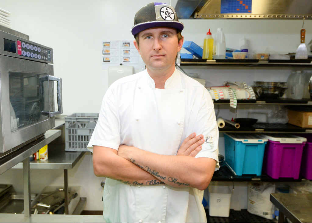 HOT CHEF: Rockhampton chef Troy Costin will soon try out for a position in a Jamie Oliver restaurant. Inset: Jamie Oliver. HOT CHEF: Rockhampton chef Troy Costin will soon try out for a position in a Jamie Oliver restaurant. Inset: Jamie Oliver.