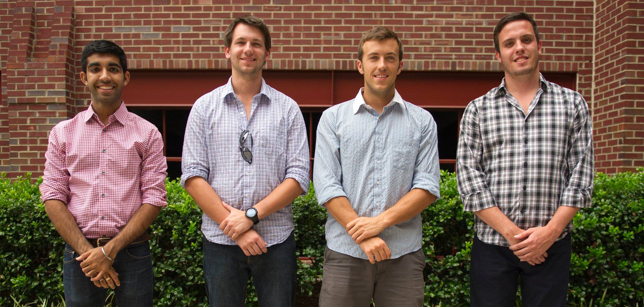 The team behind the Undercover Colours nail polish: Tyler Confrey-Maloney, Stephen Gray, Ankesh Madan, and Tasso Von Windheim. The team behind the Undercover Colours nail polish: Tyler Confrey-Maloney, Stephen Gray, Ankesh Madan, and Tasso Von Windheim.