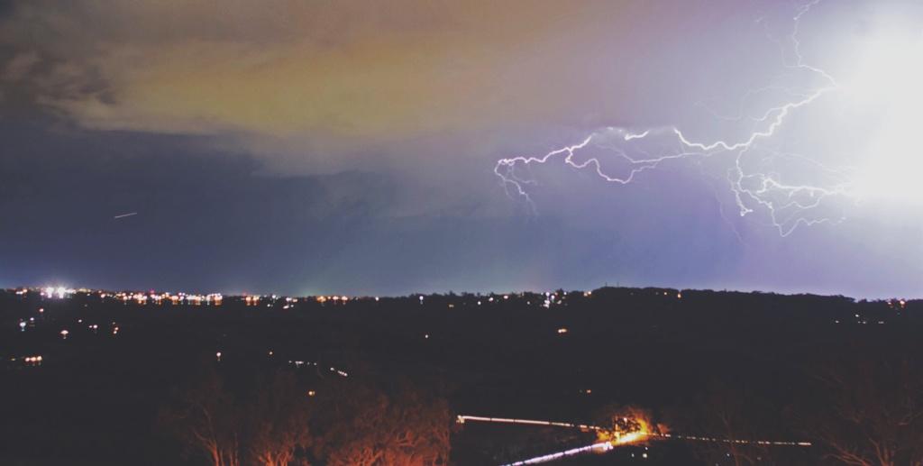 Locky Nicolson's photo of lightning over Toowoomba. Locky Nicolson's photo of lightning over Toowoomba.