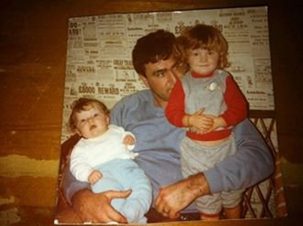 Carlie and her brother Matthew with her dad, David. Carlie and her brother Matthew with her dad, David.