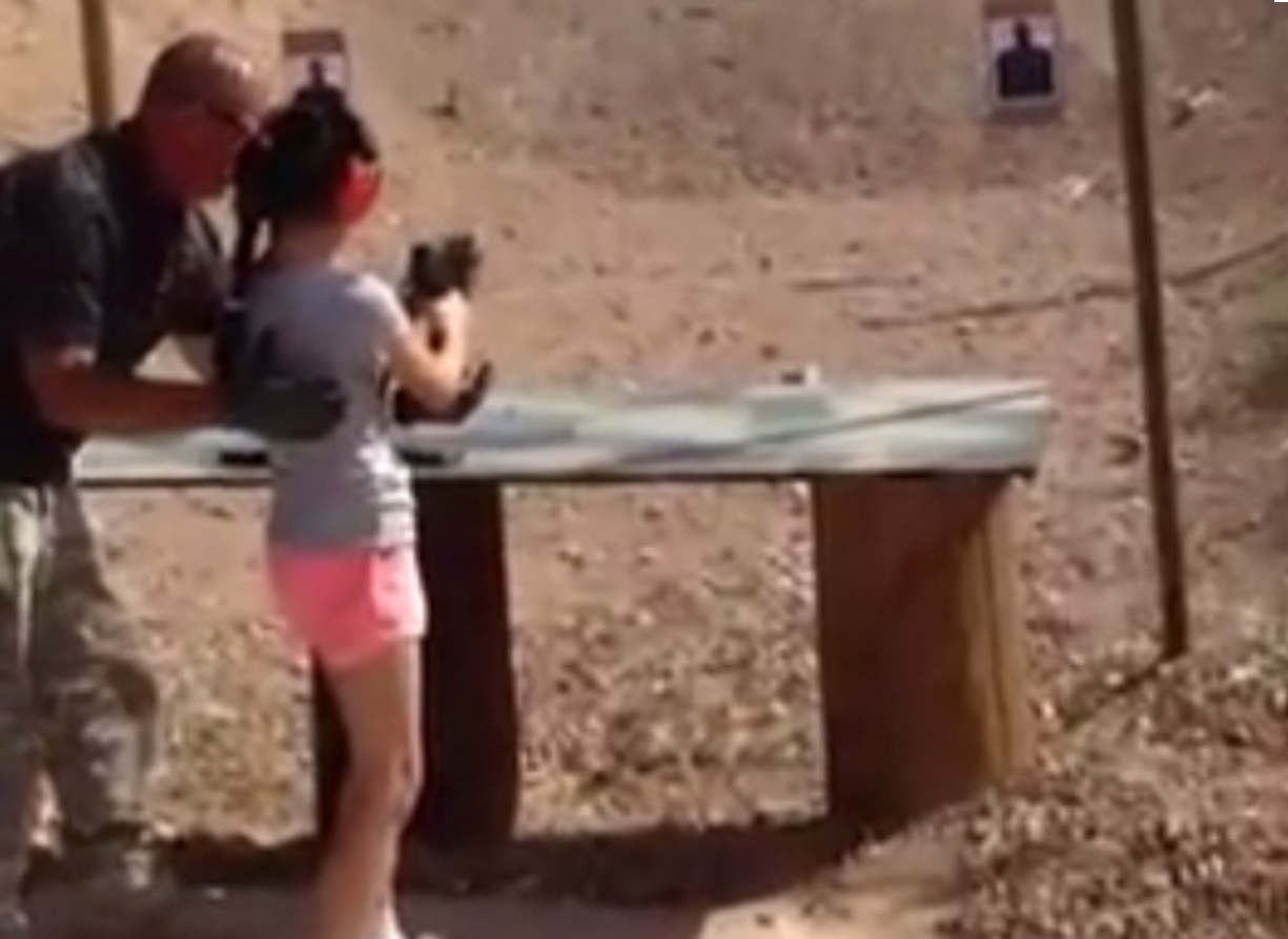 A nine-year-old accidentally shot and killed her instructor with a 9mm Uzi at a shooting range A nine-year-old accidentally shot and killed her instructor with a 9mm Uzi at a shooting range