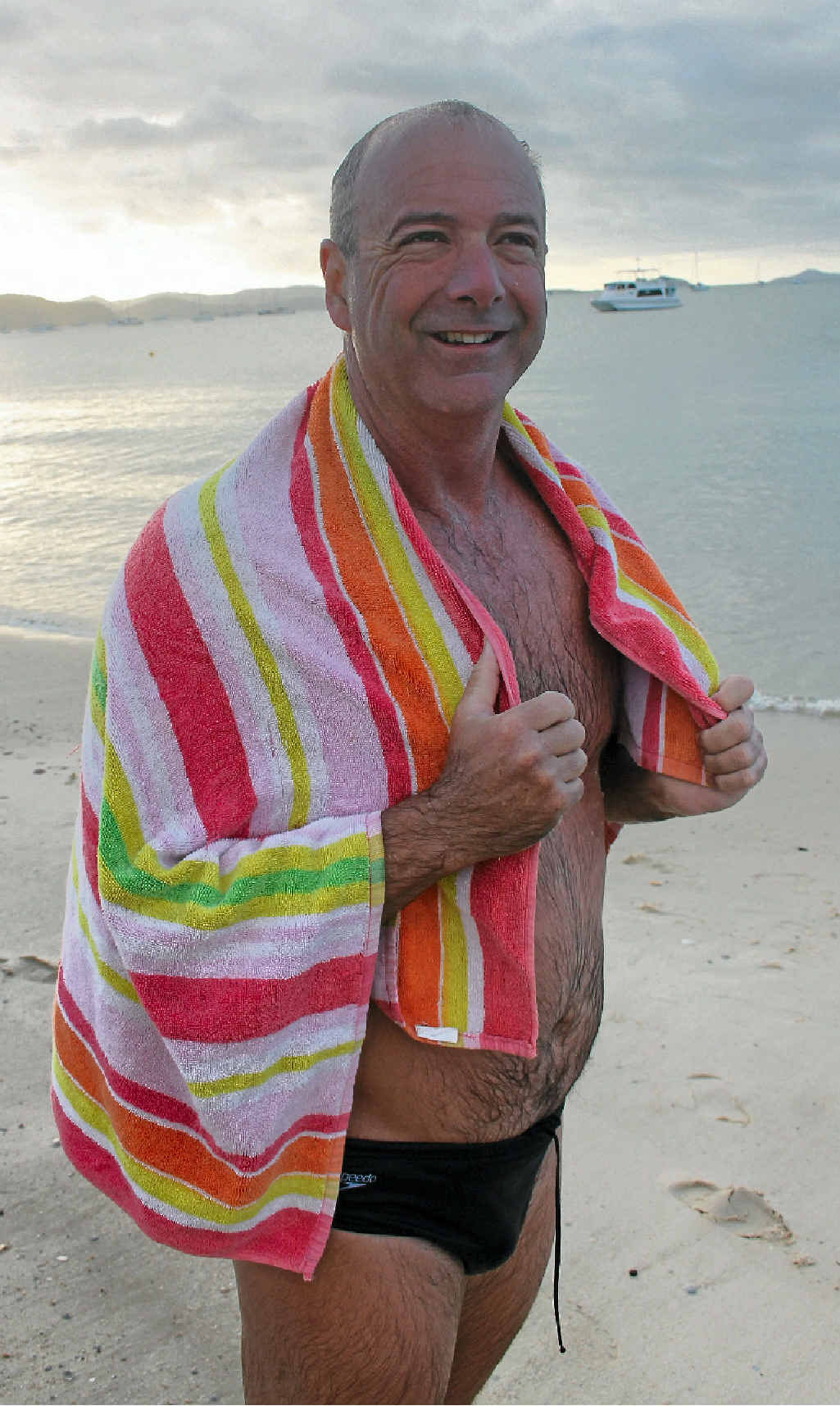 DARING SWIM: Christie Leet, above, and Michael Hanisch took on one of sport’s greatest challenges, the English Channel crossing.