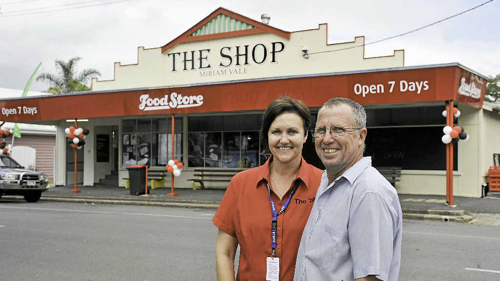 BACK IN BUSINESS: New owners Sue and David Thorne are excited to have reopened the FoodStore at Miriam Vale. BACK IN BUSINESS: New owners Sue and David Thorne are excited to have reopened the FoodStore at Miriam Vale.