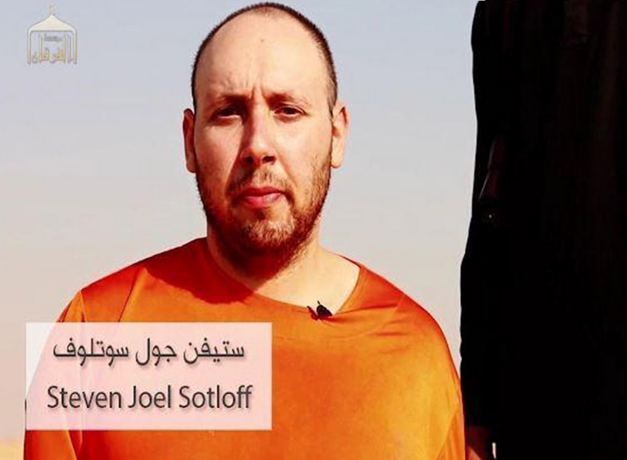 Steve Sotloff, before the purported beheading, in the latest video released by Islamic State Steve Sotloff, before the purported beheading, in the latest video released by Islamic State