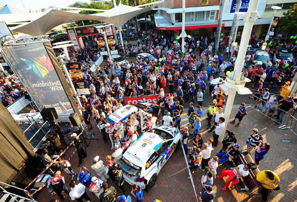 RALLY LAUNCH: Coates Hire Rally Australia starts with the rally show in the Coffs Harbour city centre on Thursday. RALLY LAUNCH: Coates Hire Rally Australia starts with the rally show in the Coffs Harbour city centre on Thursday.