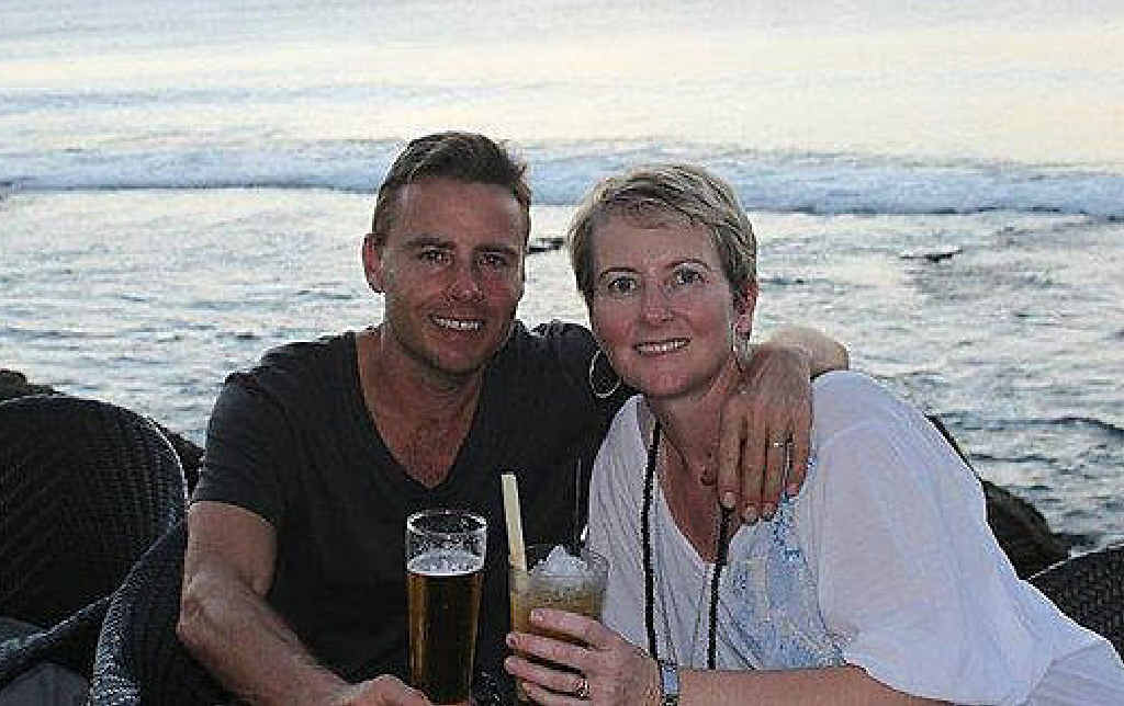 MISSING: Noosa surfer Peter Maynard, pictured with wife Kylie, checked into his hotel on Nusa Lembongan on August 23, and was reported missing by staff days after he was to check out on August 28. MISSING: Noosa surfer Peter Maynard, pictured with wife Kylie, checked into his hotel on Nusa Lembongan on August 23, and was reported missing by staff days after he was to check out on August 28.
