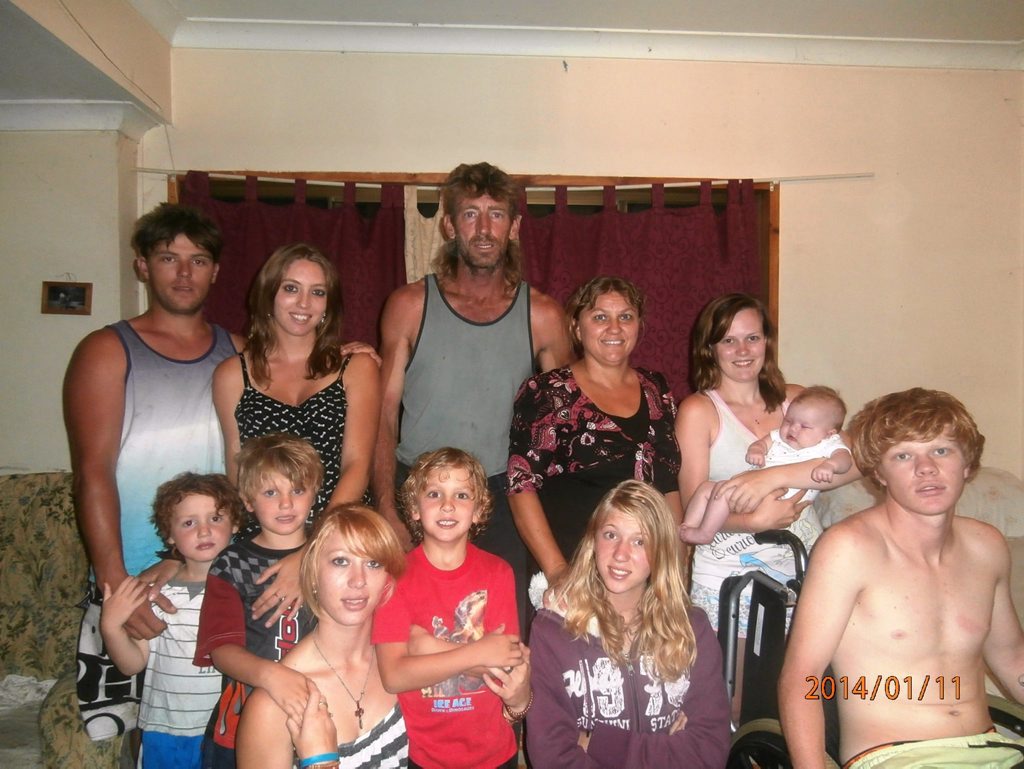 Jeffrey Croft pictured with his family in 2011. Jeffrey Croft pictured with his family in 2011.