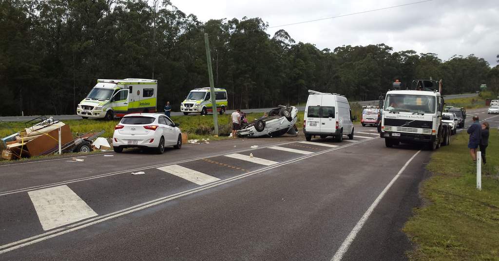 Just after midday, there was a single vehicle rollover on Nambour Connection Rd at Kulangoor.
Just after midday, there was a single vehicle rollover on Nambour Connection Rd at Kulangoor.