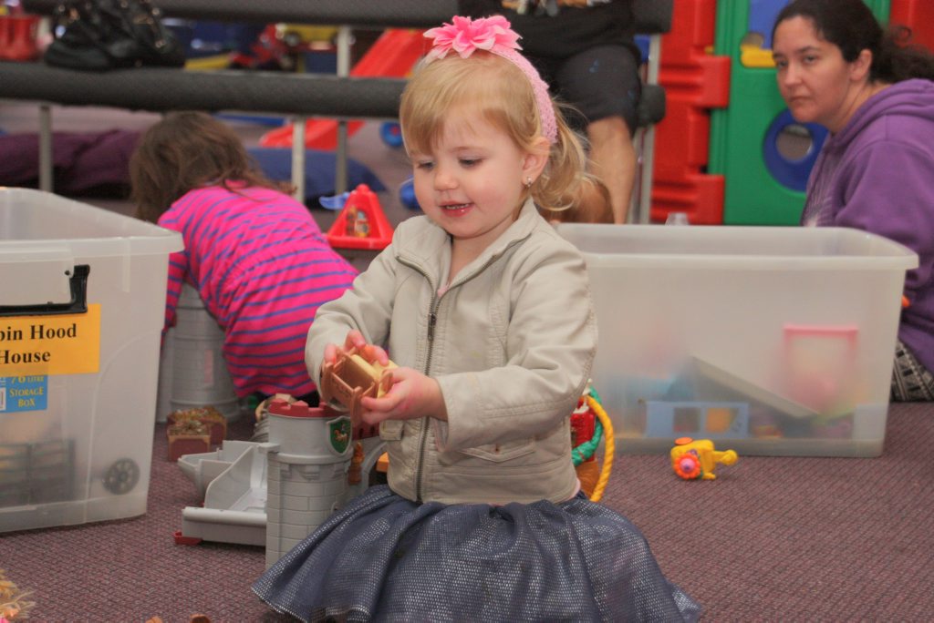 Enjoying Barrel of Babes Playgroup is Makaya Noack, 2.5 years Photo Megan Masters / The Chronicle