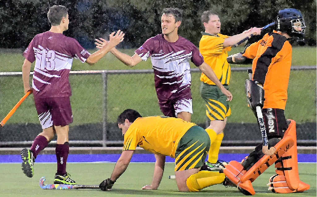 THAT’S THE GAME: Jack McKean celebrates scoring the Cooloola Heat’s fourth goal in the preliminary final on Sunday. MORE PHOTOS PAGE 21. THAT’S THE GAME: Jack McKean celebrates scoring the Cooloola Heat’s fourth goal in the preliminary final on Sunday. MORE PHOTOS PAGE 21.