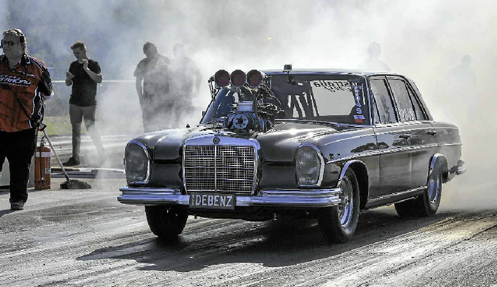 NOT SO SUBTLE: This blown Mercedes is everything the marque tries not to be. NOT SO SUBTLE: This blown Mercedes is everything the marque tries not to be.