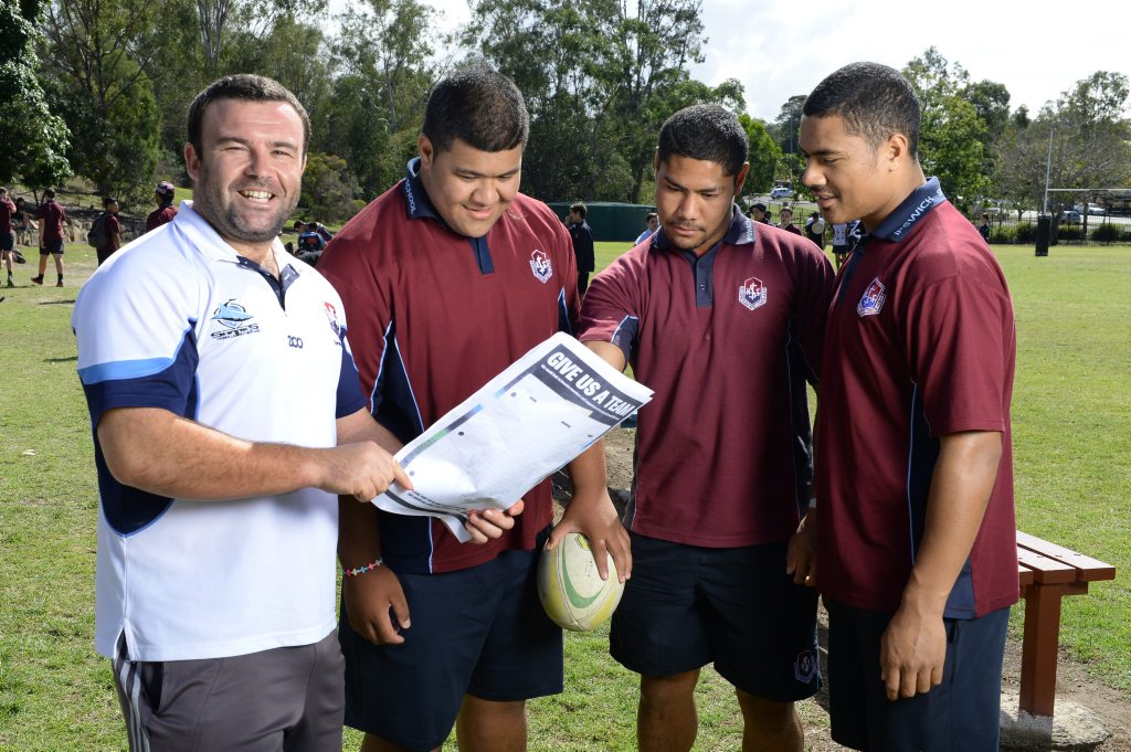 Ipswich State High School rugby league coach Lee Addison is disappointed today's Super Six match was washed out on the Gold Coast. Ipswich State High School rugby league coach Lee Addison is disappointed today's Super Six match was washed out on the Gold Coast.
