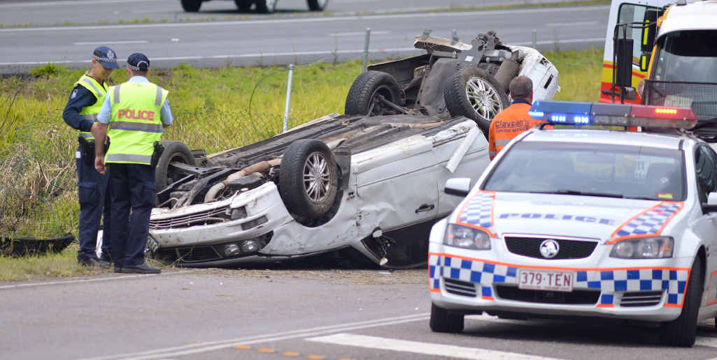 Police at the scene of the Kulangoor crash Police at the scene of the Kulangoor crash