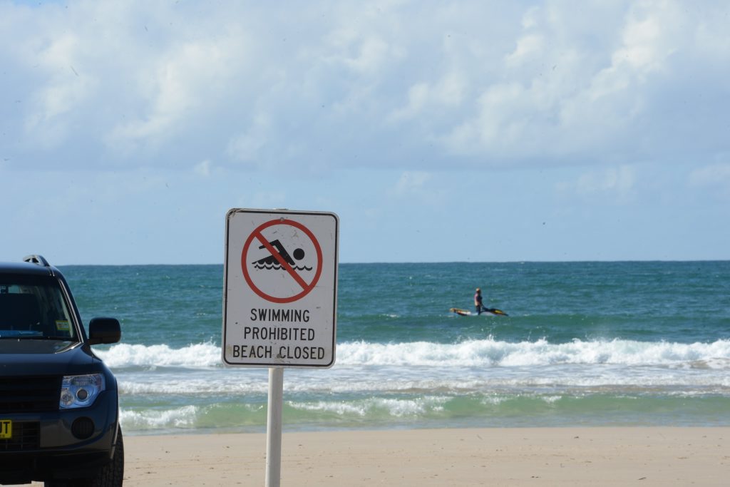 The scene of a shark attack on Clarkes Beach, Byron Bay where a man in his fifties died 09/09/2014. The scene of a shark attack on Clarkes Beach, Byron Bay where a man in his fifties died 09/09/2014.