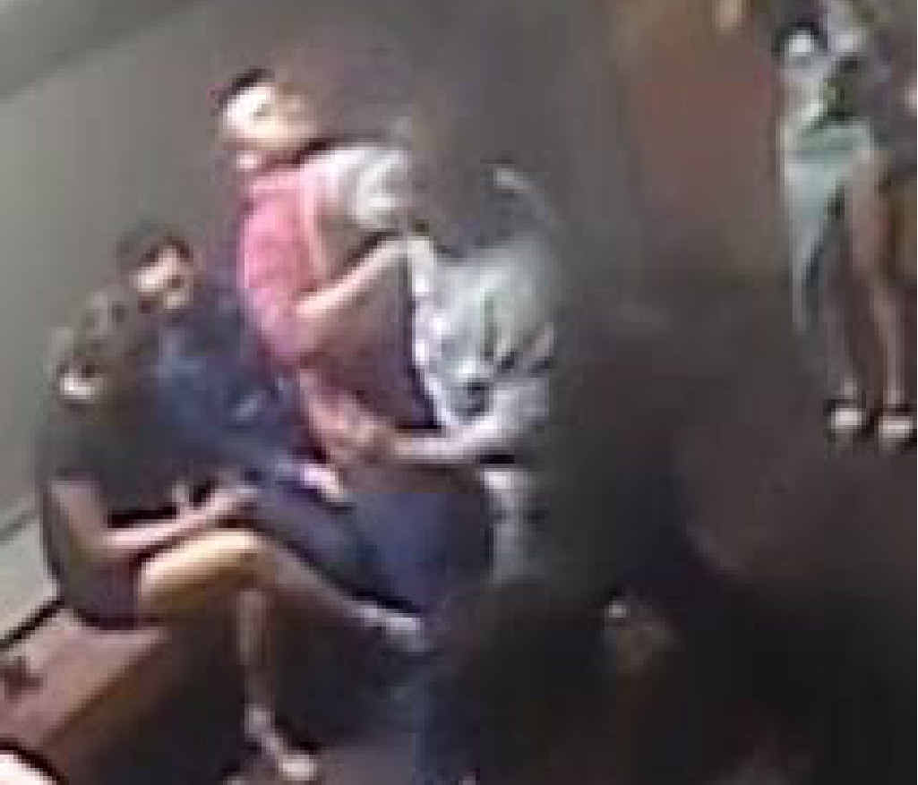ALLEGED ASSAULT: CCTV footage of one of the incidents. ALLEGED ASSAULT: CCTV footage of one of the incidents.