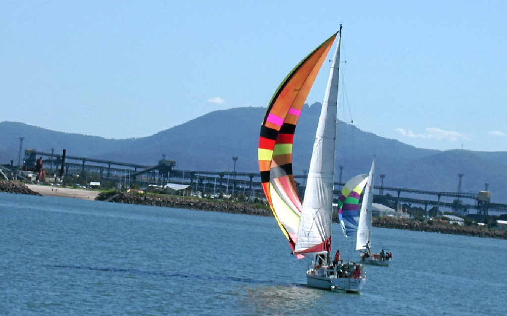 OTHER SIDE: The beautiful Gladstone region – view from the harbour of Spinnaker Park beach. OTHER SIDE: The beautiful Gladstone region – view from the harbour of Spinnaker Park beach.