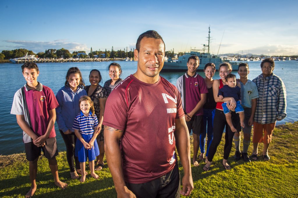Leon (Eddie) Abdul-Rahman surrounded by friends and family at Spinnaker Park, Gladstone. Leon (Eddie) Abdul-Rahman surrounded by friends and family at Spinnaker Park, Gladstone.