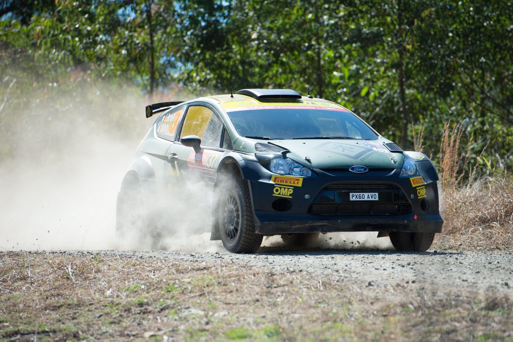 Italian driver Lorenzo Bertelli leads the WRC2 title chase heading into the Coates Hire Rally Australia. Bertelli is pictured here during the shakedown at Hydes Creek. Photo: Trevor Veale / Coffs Coast Advocate Italian driver Lorenzo Bertelli leads the WRC2 title chase heading into the Coates Hire Rally Australia. Bertelli is pictured here during the shakedown at Hydes Creek. Photo: Trevor Veale / Coffs Coast Advocate