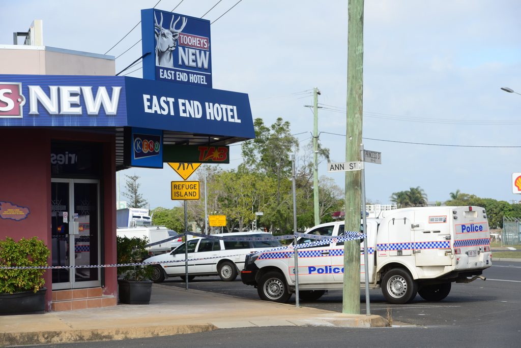 ARMED ROBBERY: Police investigate an armed robbery at the East End Hotel which occured in the early hours of Friday morning, 12 September 2014. Photo: Max Fleet / NewsMail ARMED ROBBERY: Police investigate an armed robbery at the East End Hotel which occured in the early hours of Friday morning, 12 September 2014. Photo: Max Fleet / NewsMail