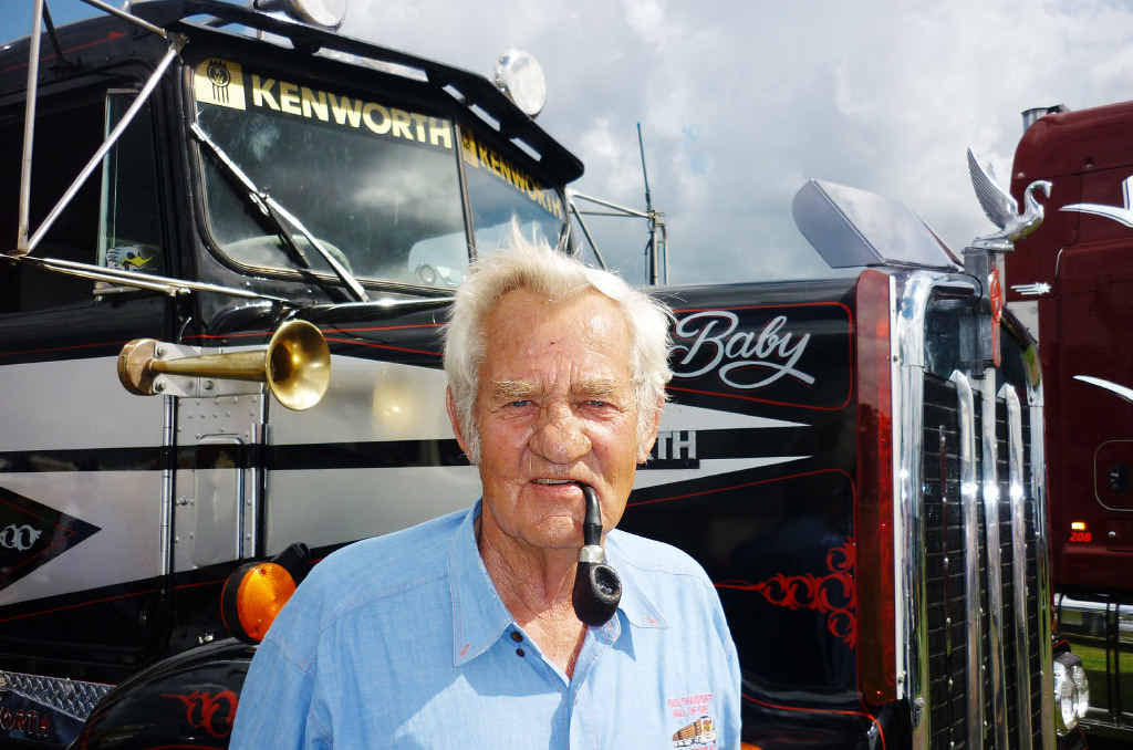 CASINO TRUCK SHOW: Andy Soutar with his restored 1973 Kenworth KW 925-S3. CASINO TRUCK SHOW: Andy Soutar with his restored 1973 Kenworth KW 925-S3.