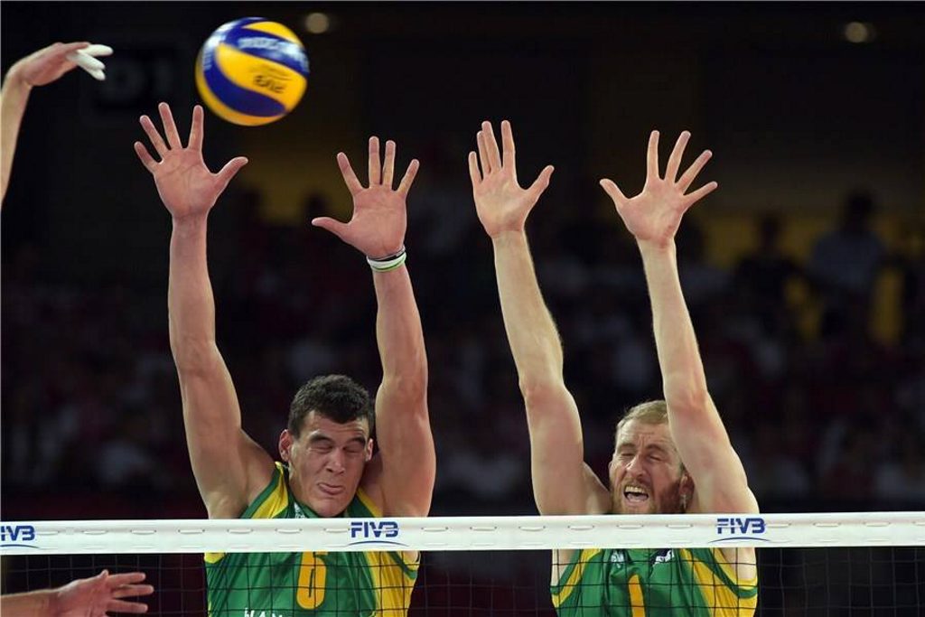 Tom Edgar (left) was Australia's best in the most recent win at the FIVB World Championships. Photo Facebook Tom Edgar (left) was Australia's best in the most recent win at the FIVB World Championships. Photo Facebook
