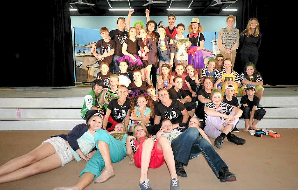 STAGE SUCCESS: The St Catherine’s Loyola and Manresa Drama Clubs after their final performances on Saturday afternoon.