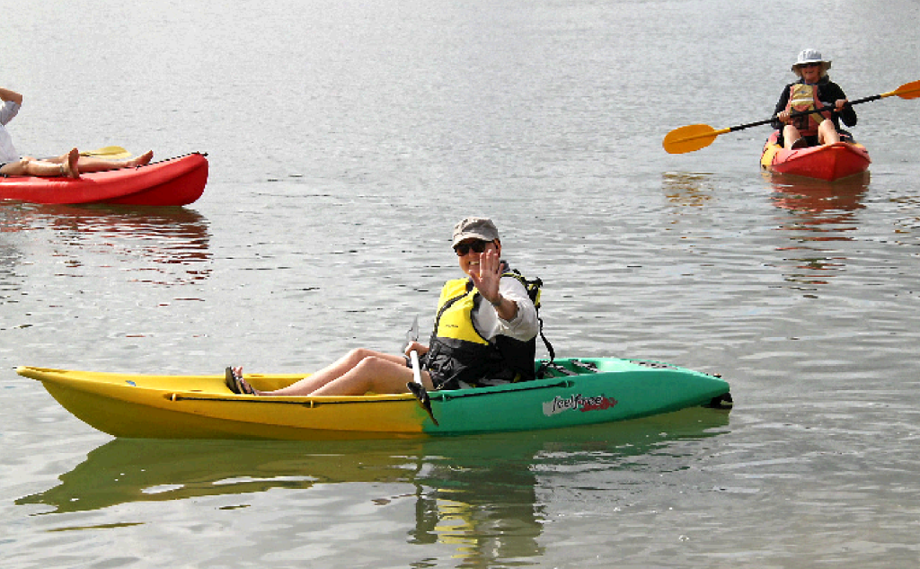 Much loved Tannum Sands resident Kim Craig, who was in 2013 diagnosed with brain and lung cancer, kayaking on the Boyne River with friends. Much loved Tannum Sands resident Kim Craig, who was in 2013 diagnosed with brain and lung cancer, kayaking on the Boyne River with friends.